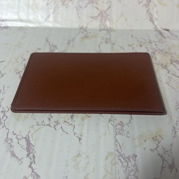 VINTAGE LOUIS VUITTON BROWN TAIGA LEATHER PORTE TRESOR ETUI PAPIER WALLET - Picture 6 of 11